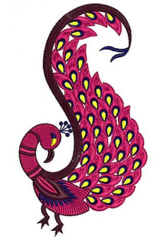 Peacock Applique Embroidery -20001