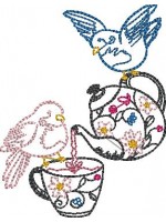 Simple Line Applique Embroidery -TMB1006