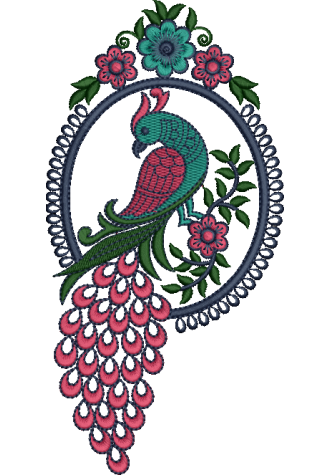 Peacock Applique Embroidery -TMB1015