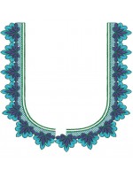 South Indian Blouse Embroidery Design -J010