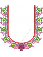 South Indian Blouse Embroidery Design -J011