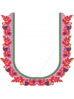 South Indian Blouse Embroidery Design -J012