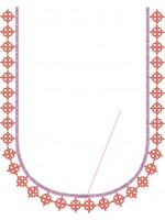 South Indian Blouse Embroidery Design -J013