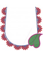 South Indian Blouse Embroidery Design -J016