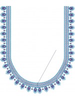 South Indian Blouse Embroidery Design -J017