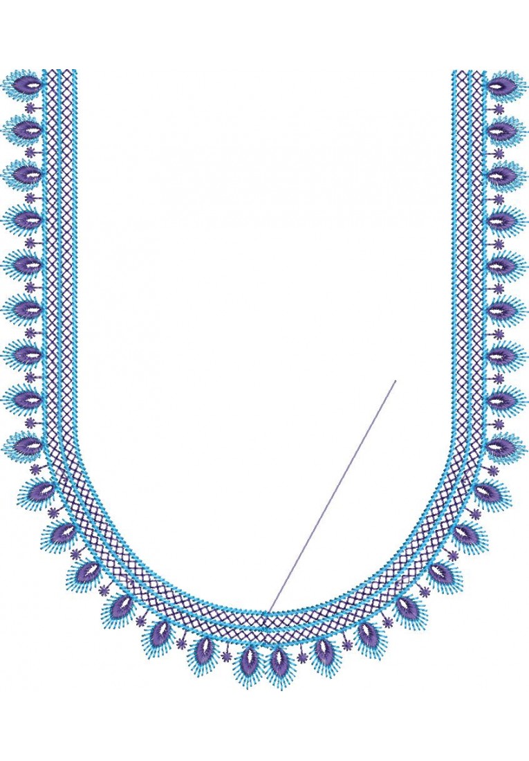 South Indian Blouse Embroidery Design -J017