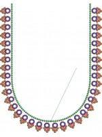 South Indian Blouse Embroidery Design -J018