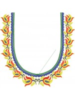 South Indian Blouse Embroidery Design -J019