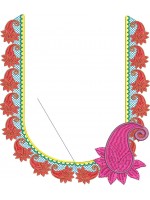 South Indian Blouse Embroidery Design -J021