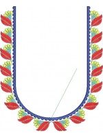 South Indian Blouse Embroidery Design -J022