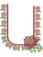 South Indian Blouse Embroidery Design -J024