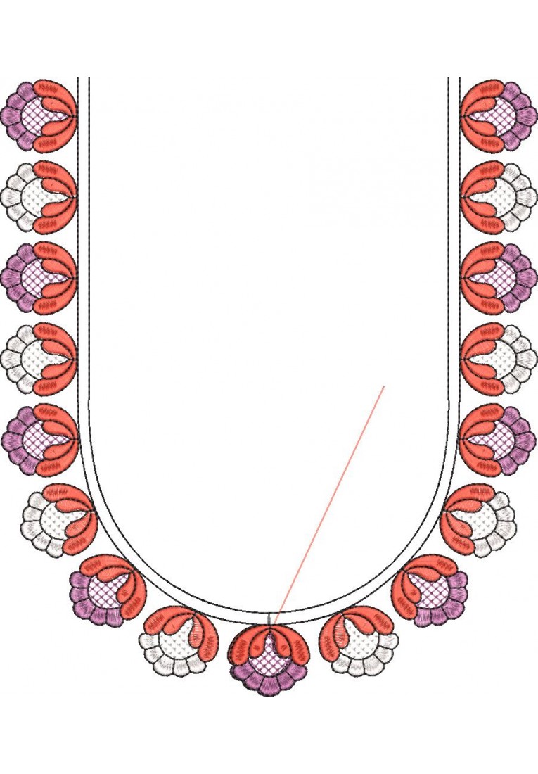 South Indian Blouse flower-J005