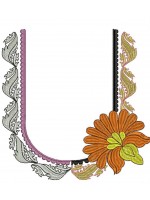 South Indian Blouse Embroidery Design -J009