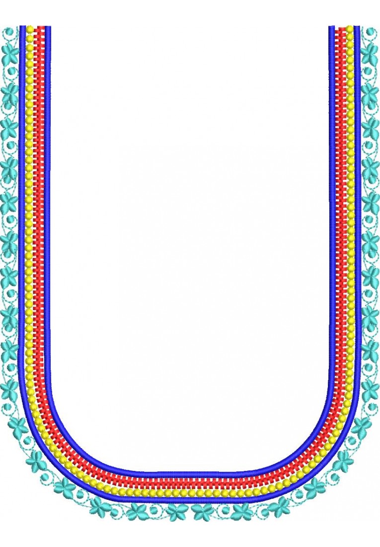 South Indian Blouse Embroidery Design -10064