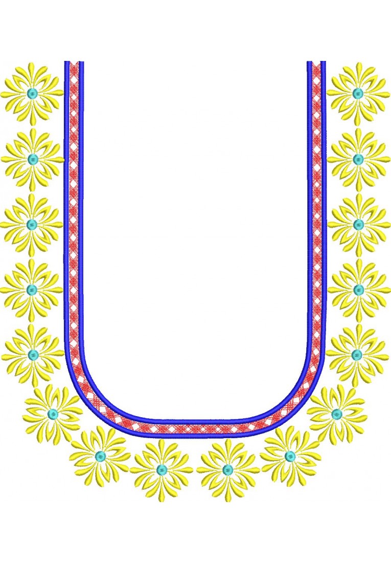 South Indian Blouse Embroidery Design -10089