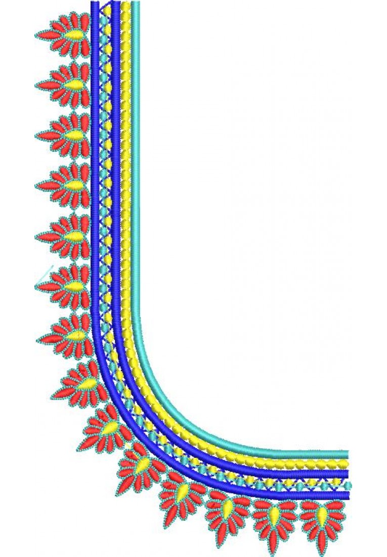 South Indian Blouse with full sleeve Embroidery Design 10361