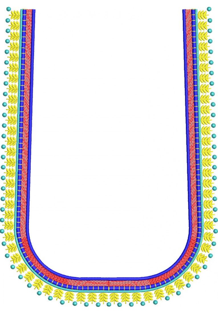 South Indian Blouse Embroidery Design -10362