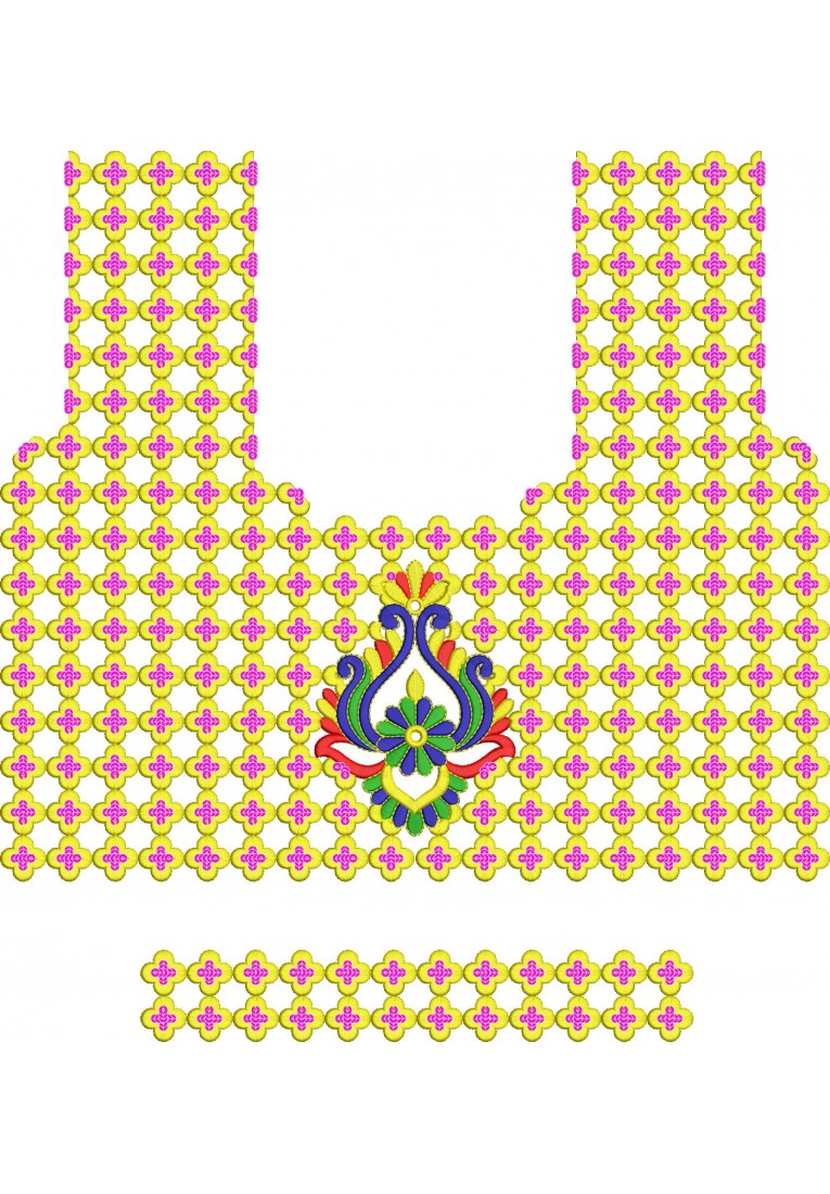 Choli Embroidery Design-BL0003