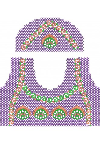 Choli Embroidery Design-BL0010