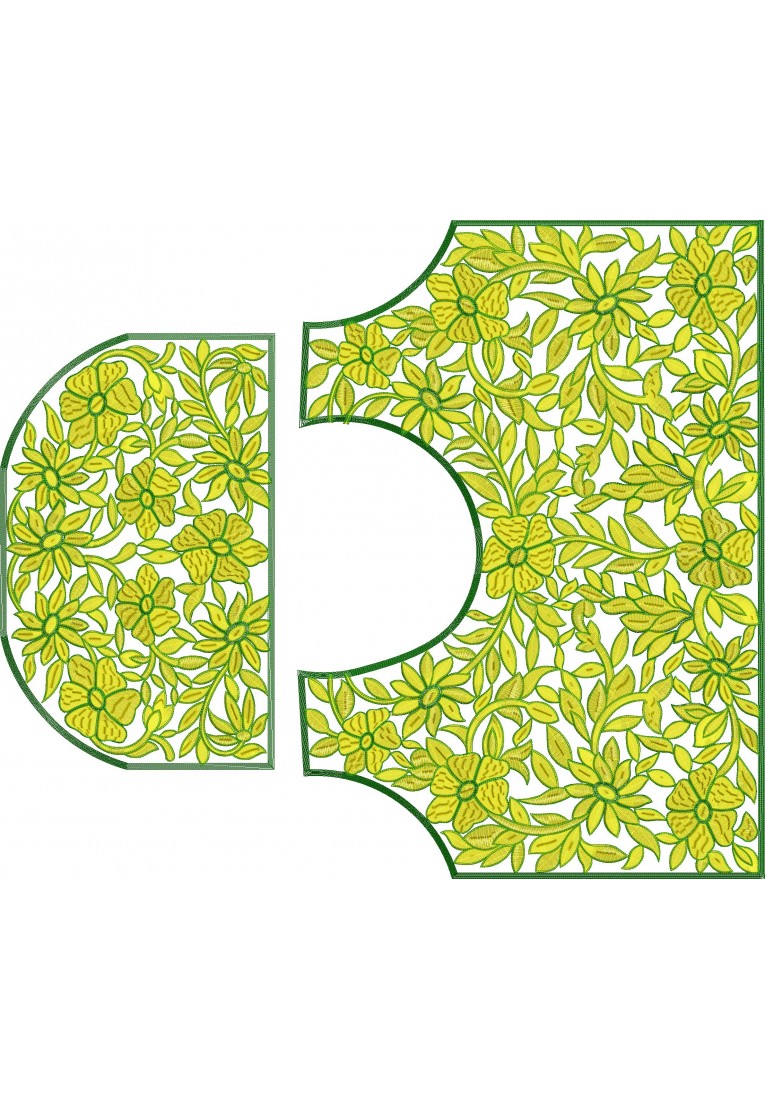 Choli Embroidery Design-BL0012