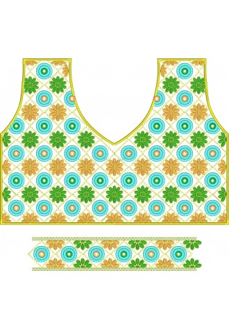 Choli Embroidery Design-BL0026