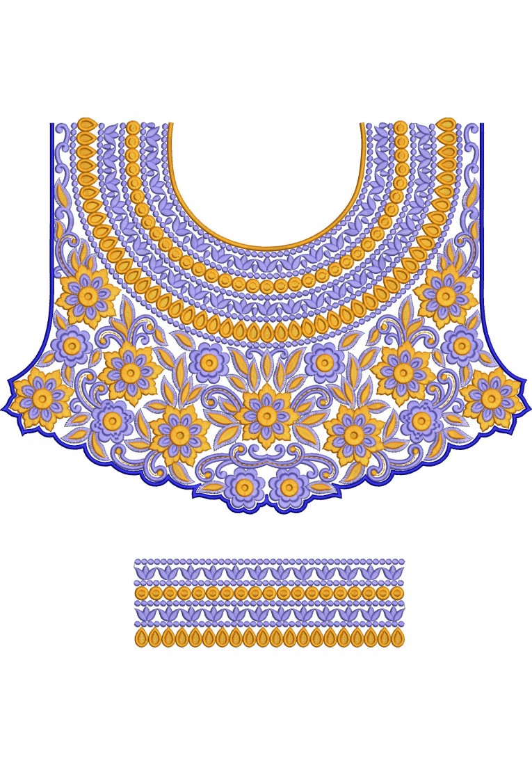 Choli Embroidery Design-BL0028