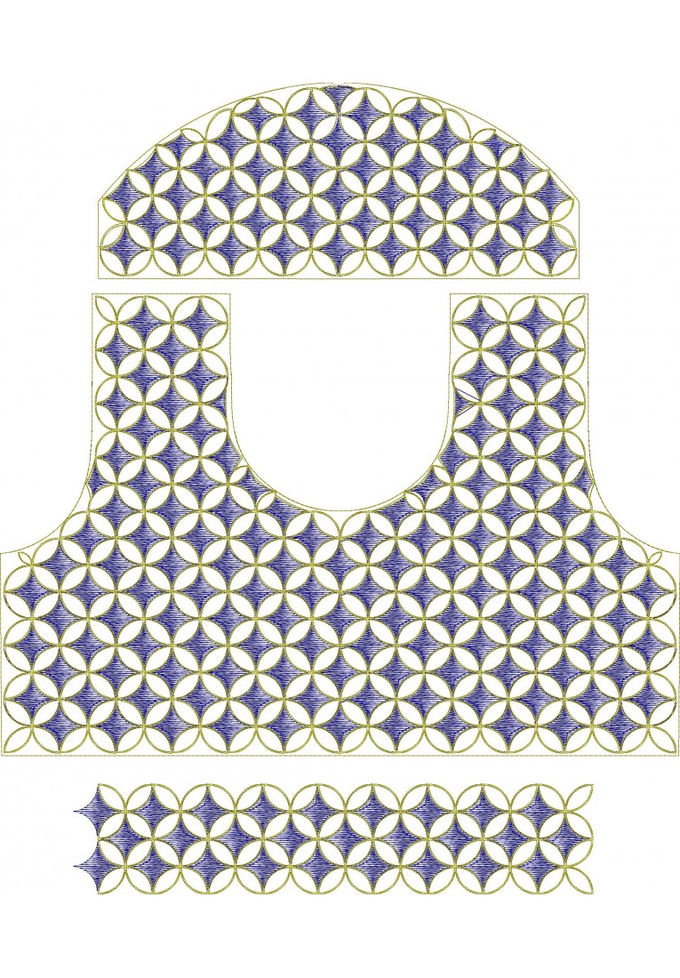 Choli Embroidery Design-BL0031