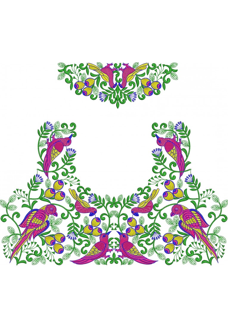 Choli Embroidery Design-BL0035