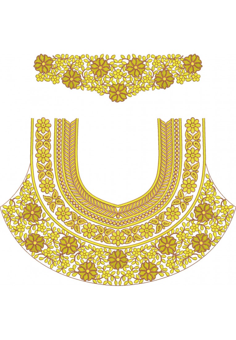 Choli Embroidery Design-BL0036