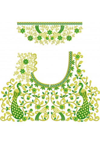Choli Embroidery Design-BL0040