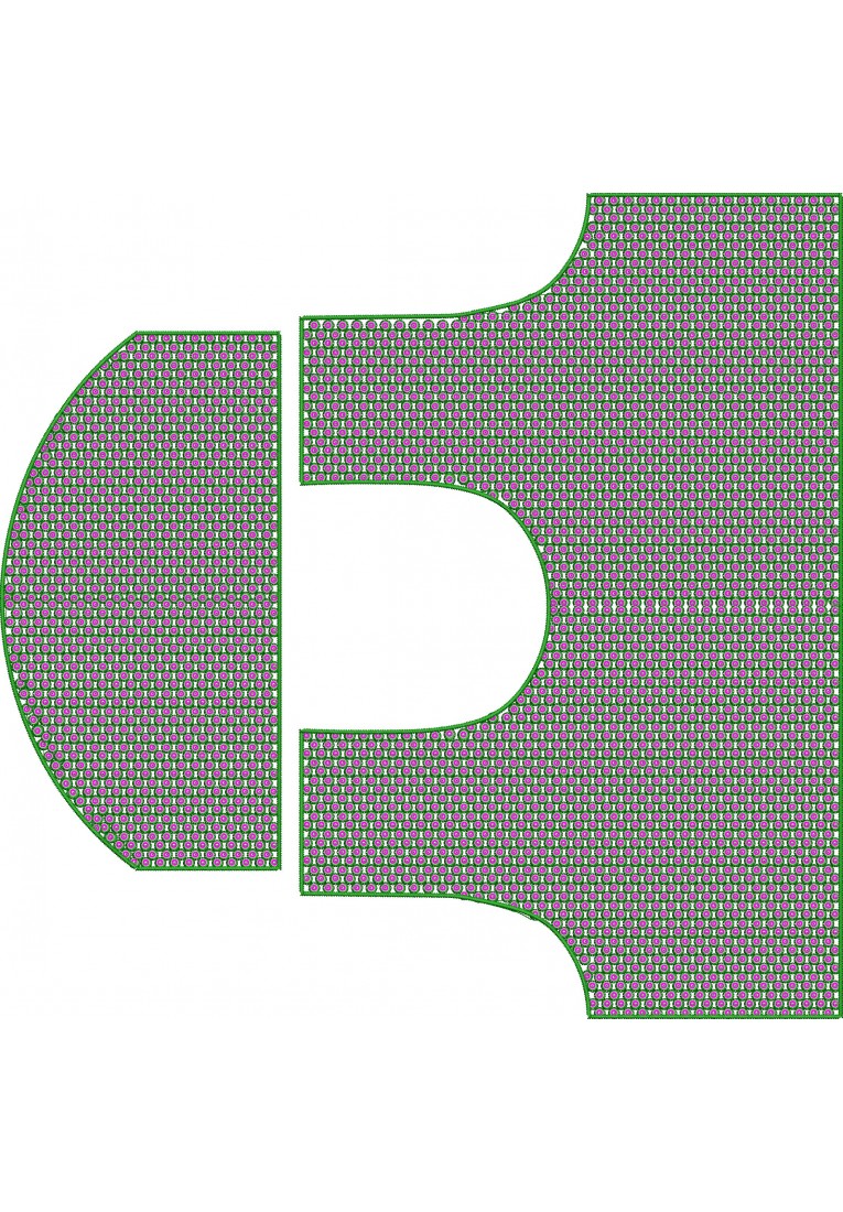 Choli Embroidery Design-BL0020