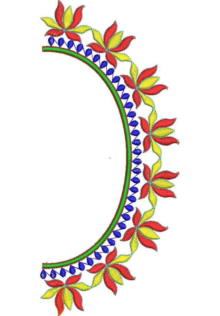 Kid Blouse Neck Design-KD1008