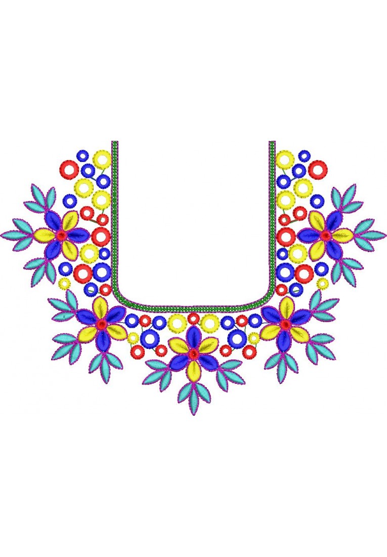 Kid Blouse Neck Design-KD1009