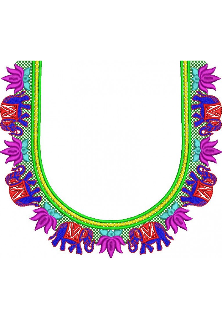 Kid Blouse Neck Design-KD10013