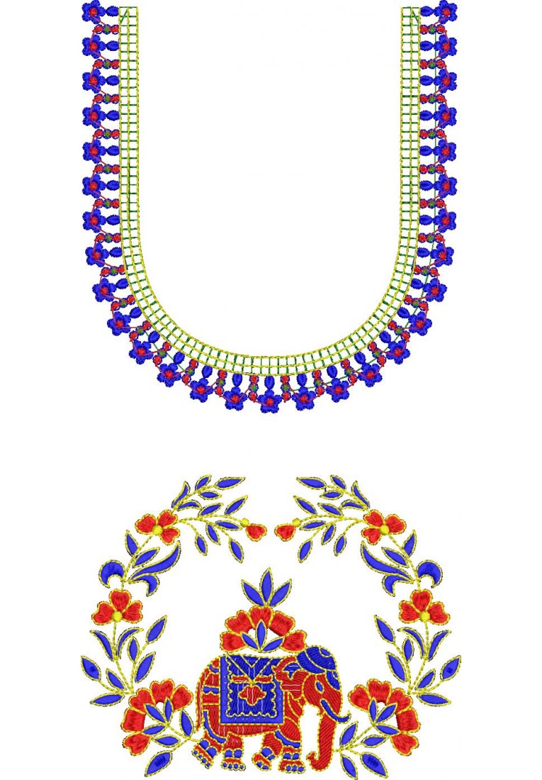 Kid Blouse Neck Design-KD10017