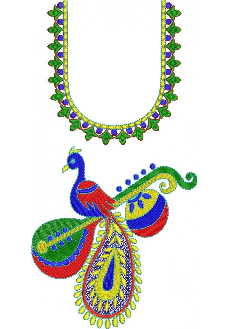 Kid Blouse Neck Design-KD10023