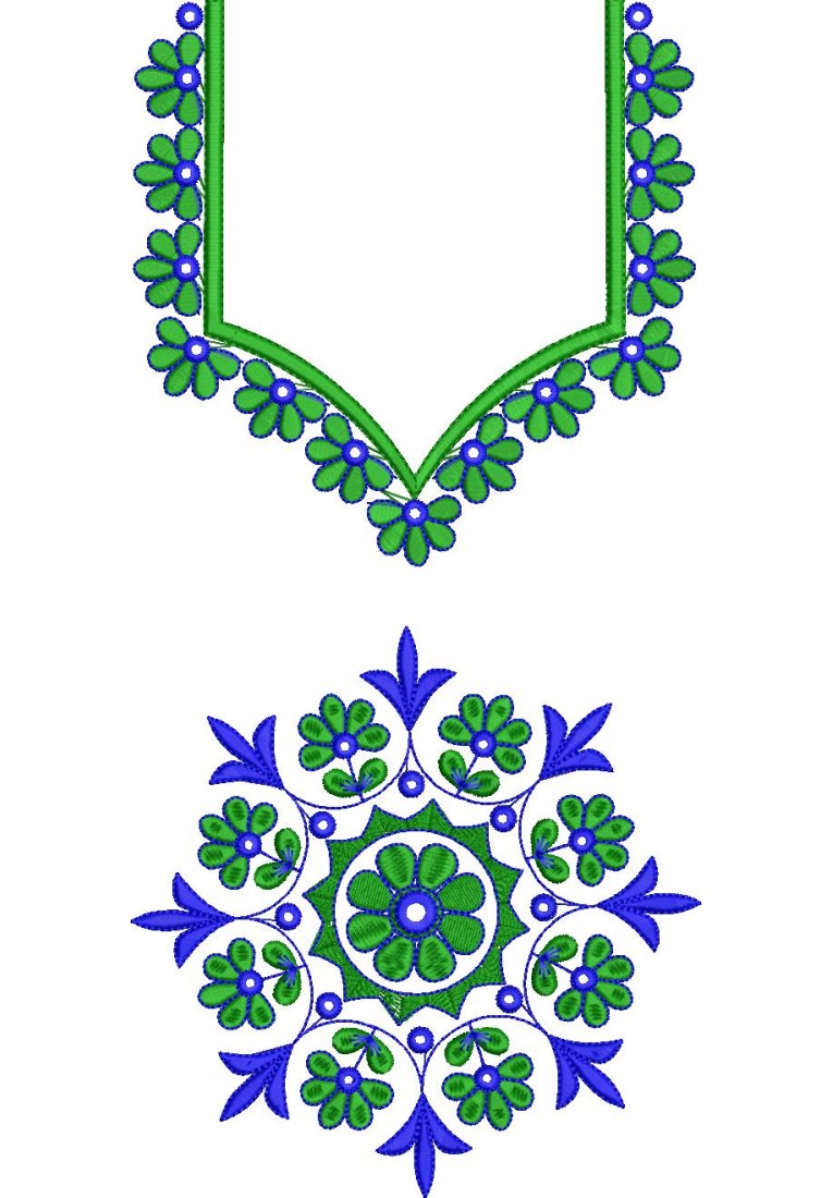 Kid Blouse Neck Design-KD10024