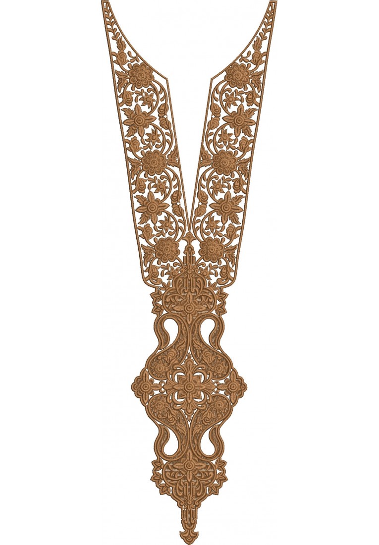 Kurta For Men Neck Embroidery Design MN10026