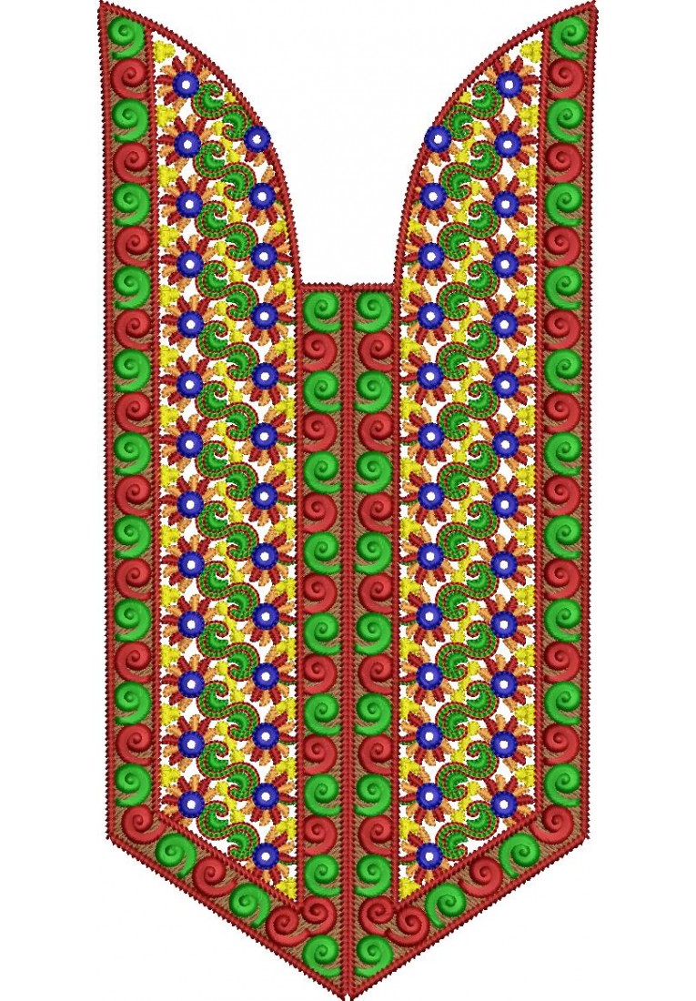 Kurta For Men Neck Embroidery Design MN10033