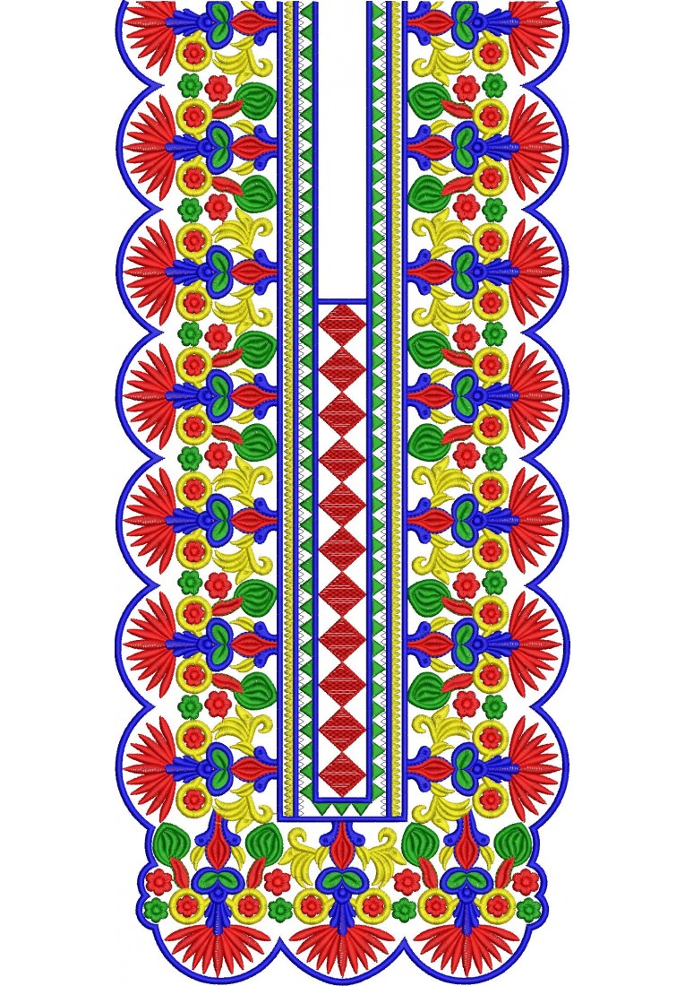 Kurta For Men Neck Embroidery Design MN10040