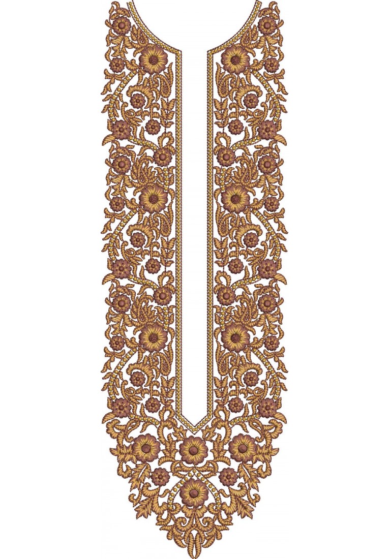 Kurta For Men Neck Embroidery Design MN10046