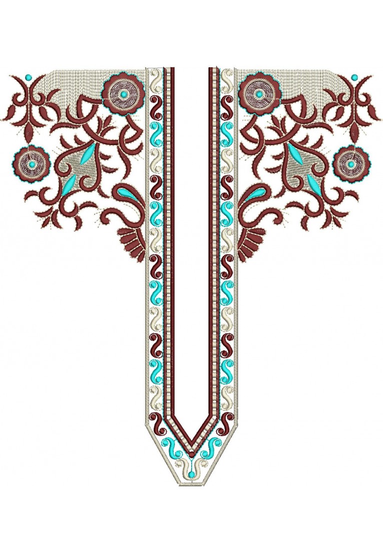 Kurta For Men Neck Embroidery Design MN10076