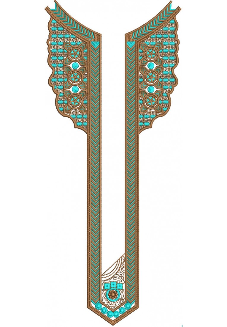 Kurta For Men Neck Embroidery Design MN10082