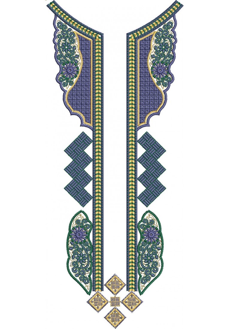 Kurta For Men Neck Embroidery Design MN10083