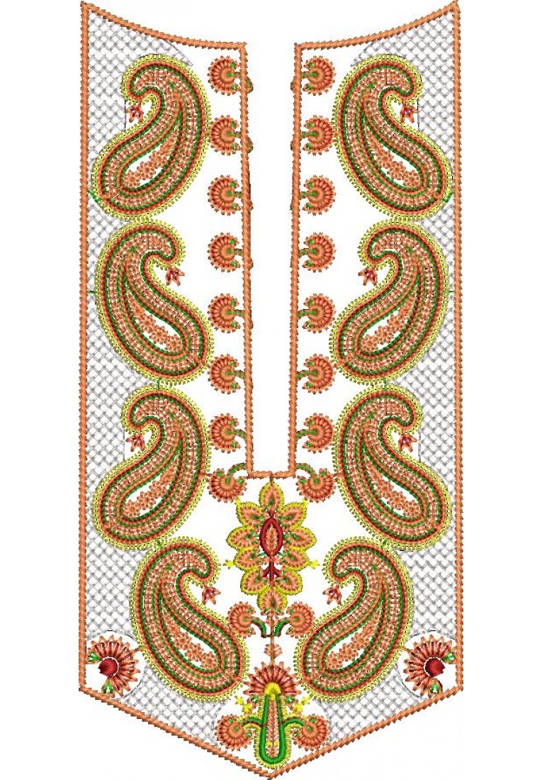Kurta For Men Neck Embroidery Design MN1009