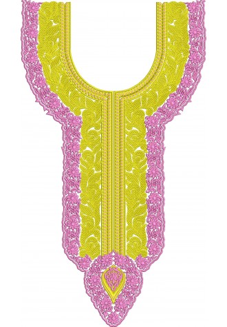 Neck Embroidery Design For Kurti And Tops-Heavy work