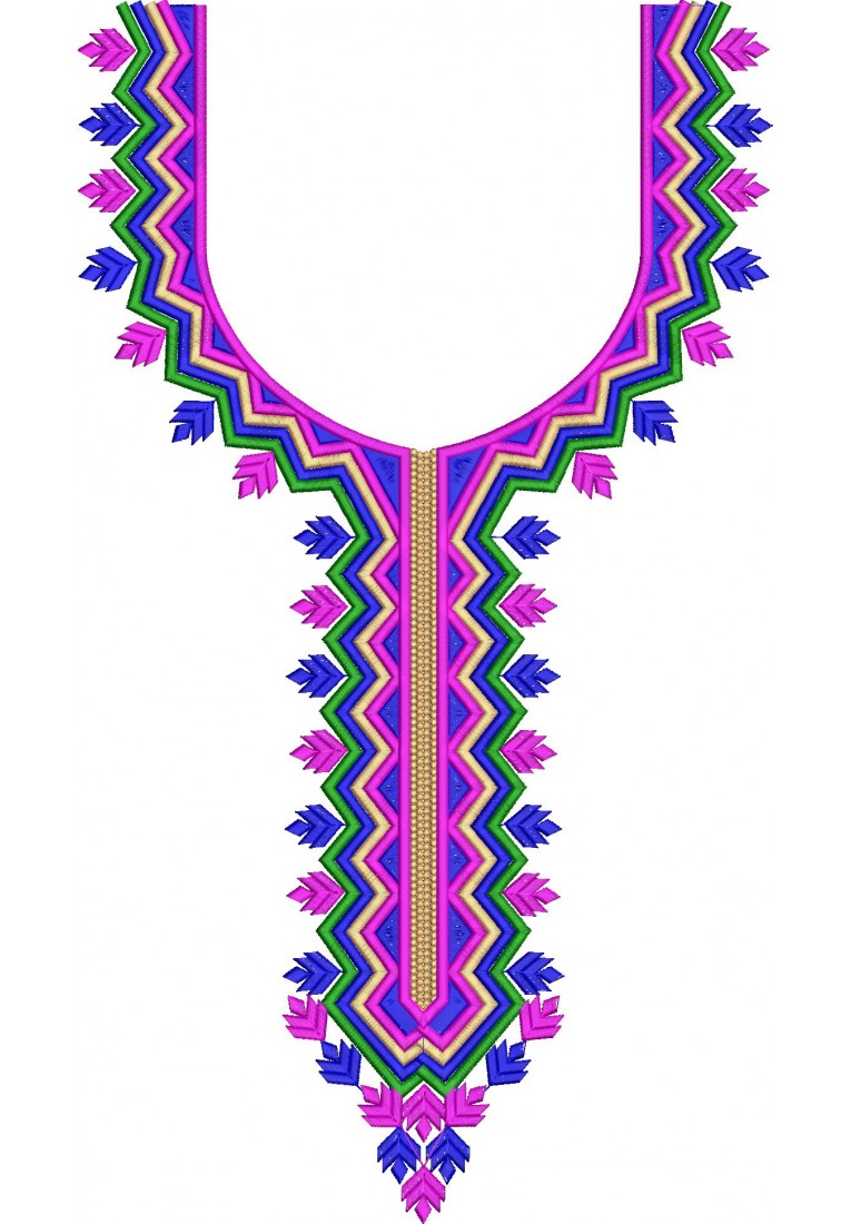 Neck Embroidery Design For Kurti And Tops