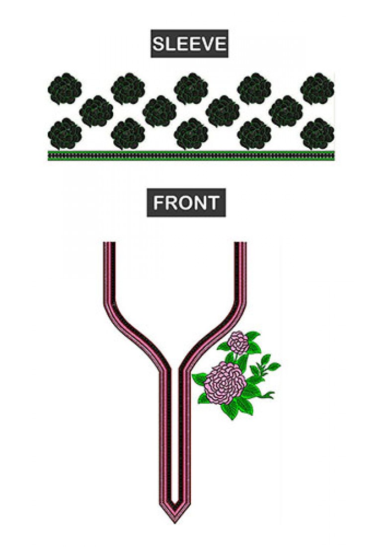 Neck Embroidery Design For Kurti And Tops-2513  Neck Embroidery Design For Kurti And Tops-2513