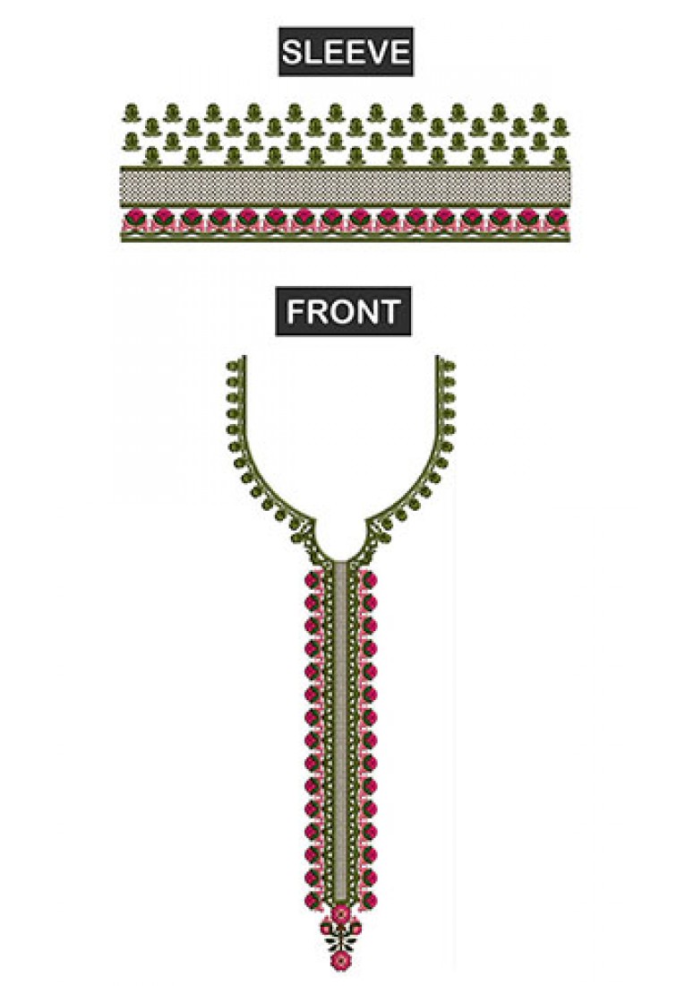 Neck Embroidery Design For Kurti And Tops-2522  Neck Embroidery Design For Kurti And Tops-2522
