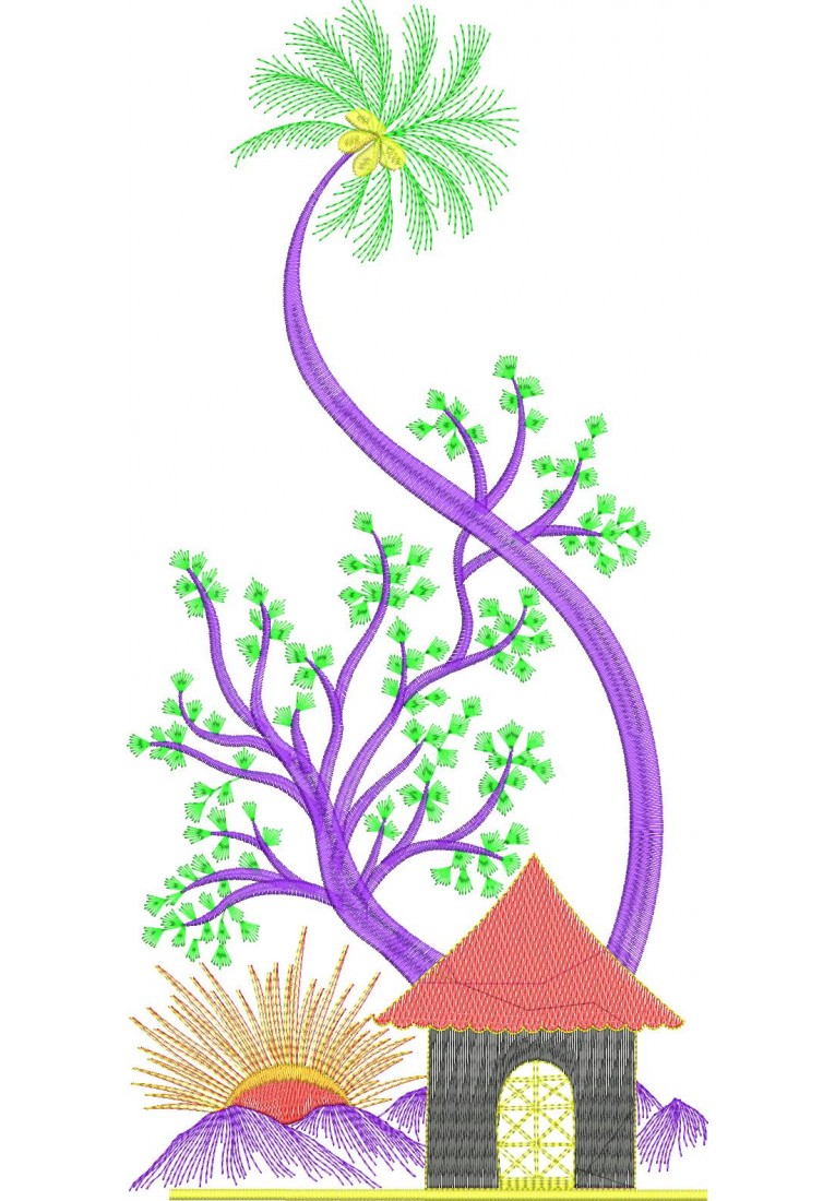 Wall Art Embroidery Design WA11030